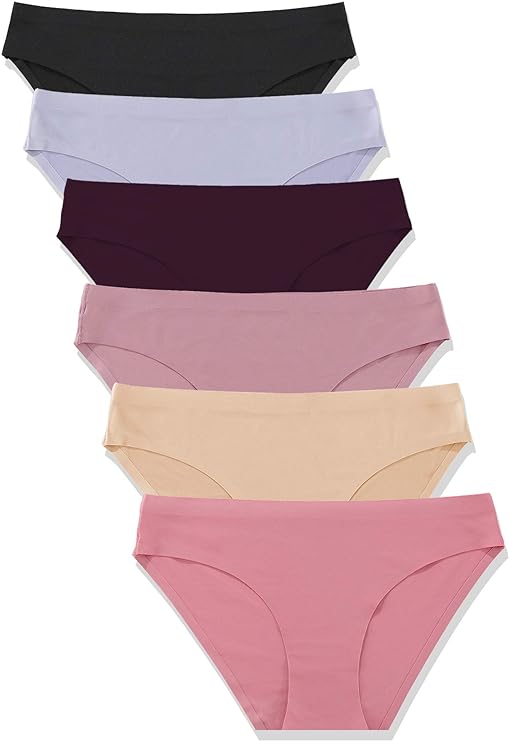 FINETOO 6 Pack Women’s Seamless Hipster Underwear