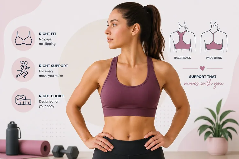 The back of a bra band showing a proper parallel fit on a mannequin.